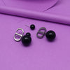 Black Color Antique Earrings (ANTE1689BLK)