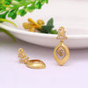 Gold Color Antique Gold Plated Earrings (ANTE1690GLD)