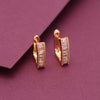 White Color Antique Gold Plated Earrings (ANTE1700WHT)