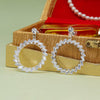 Silver Color Stone Earrings (ANTE1708SLV)