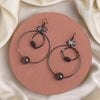 Black Color Fashion Earrings (ANTE1713BLK)