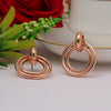 Rose Gold Color Fashion Earrings (ANTE1723RGLD)