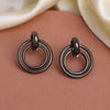 Black Color Fashion Earrings (ANTE1725BLK)