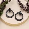 Black Color Fashion Earrings (ANTE1727BLK)