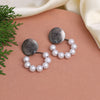 White Color Fashion Earrings (ANTE1733WHT)