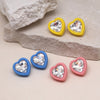 Multi Color Antique Stud Earrings Combo Of 3 Pairs (ANTE500CMB)