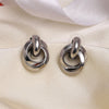 Silver Color Antique Earrings Combo Of 4 Pairs (ANTE504CMB)