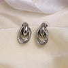 Silver Color Antique Earrings Combo Of 4 Pairs (ANTE507CMB)
