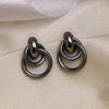 Black Silver Color Antique Earrings Combo Of 4 Pairs (ANTE509CMB)