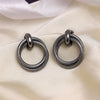 Black Silver Color Antique Earrings Combo Of 5 Pairs (ANTE515CMB)
