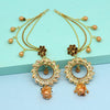 Gold Color Bahubali Earrings (BBLE382GLD)