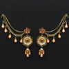 Red Color Bahubali Earrings (BBLE387RED)