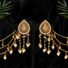 Gold Color Oxidised Bahubali Earrings (BBLE425GLD)