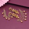 Red Color Bahubali Earrings (BBLE431RED)