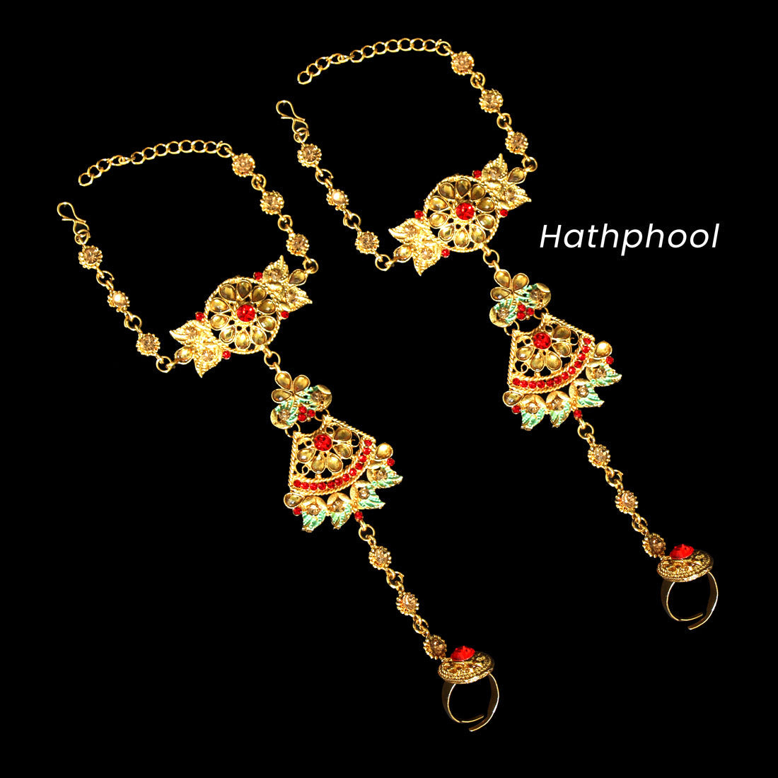 Red Color Kundan Bridal Set (BDL207RED)