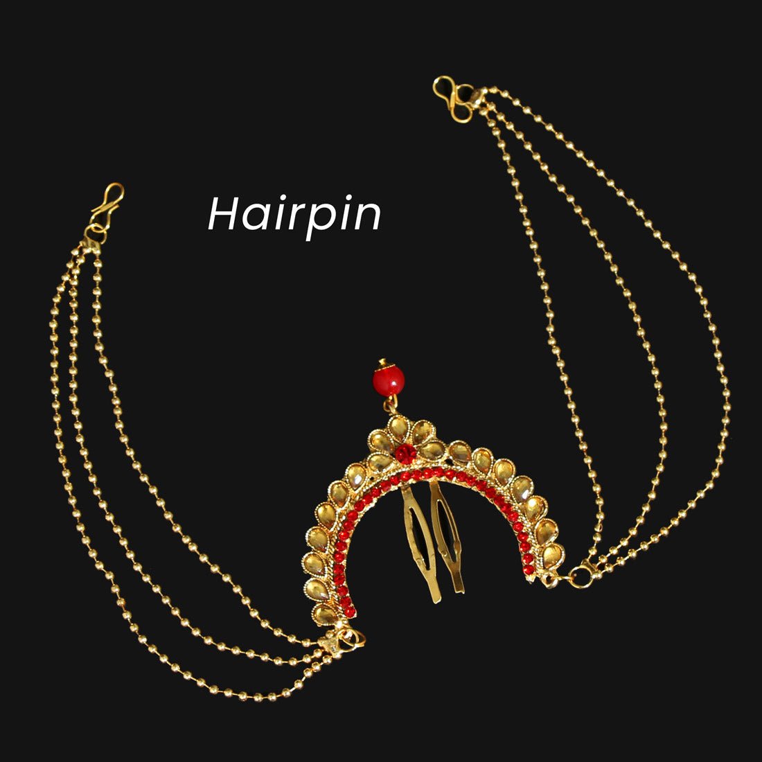 Red Color Kundan Bridal Set (BDL207RED)