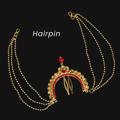 Red Color Kundan Bridal Set (BDL207RED)