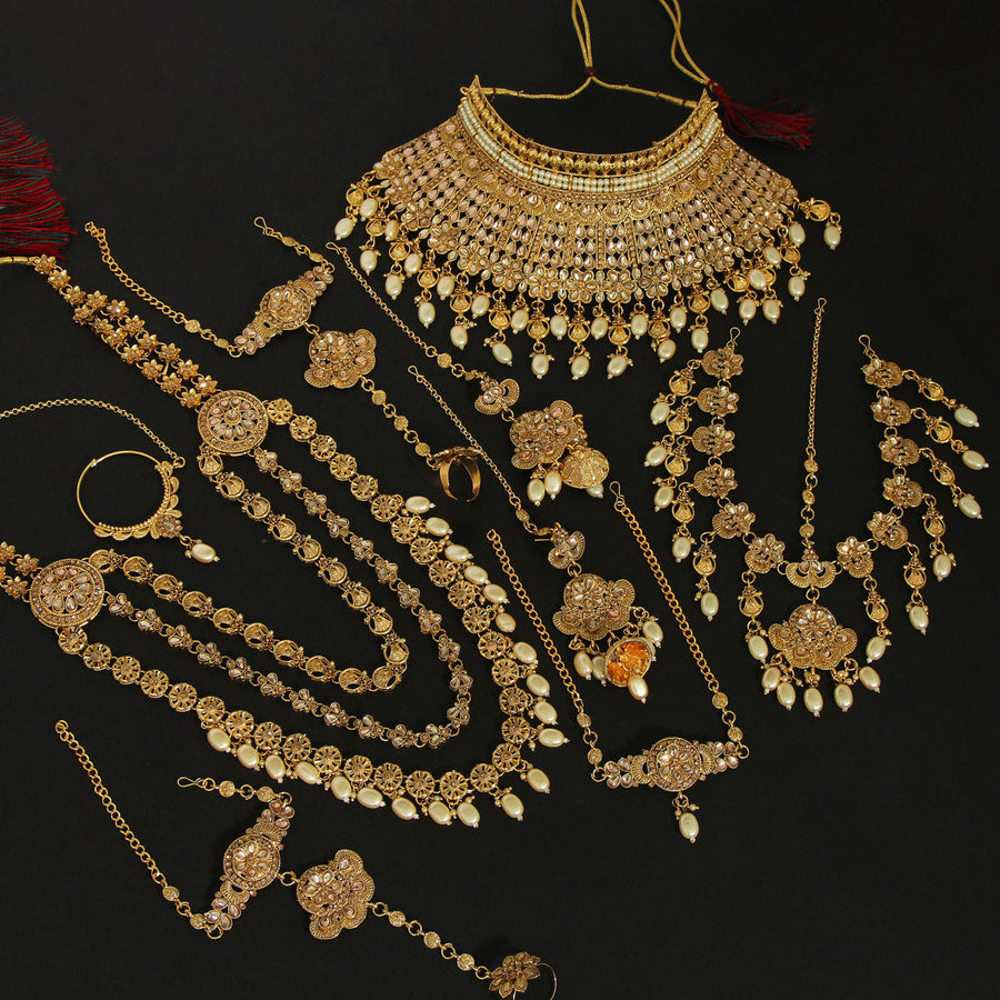 Golden hot sale dulhan set