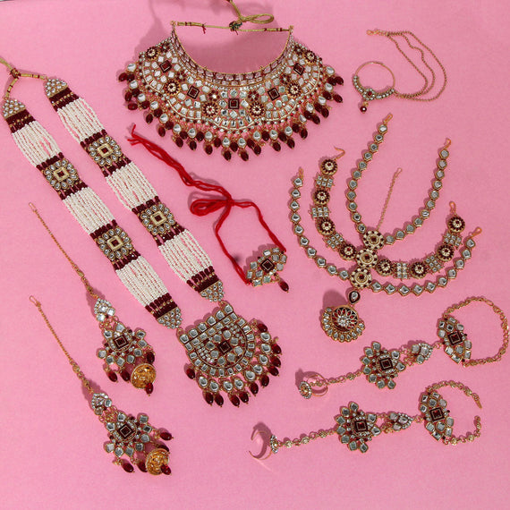 Buy Dulhan Bridal wedding jewellery online at lowest wholesale price