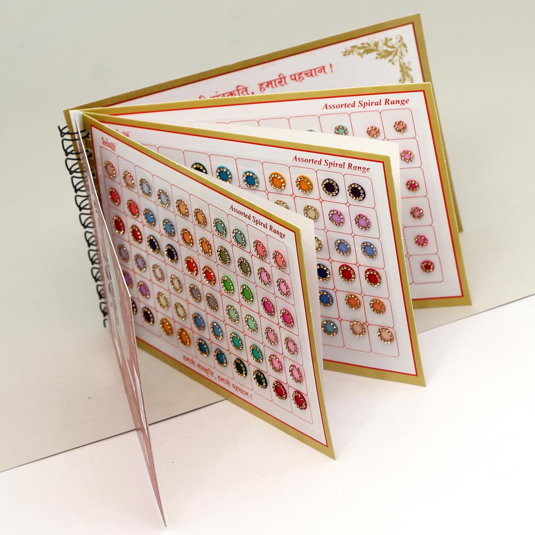 Multicolor Stone Bindi Book For Women & Girls- Total Pieces- 300 (BND124CMB)