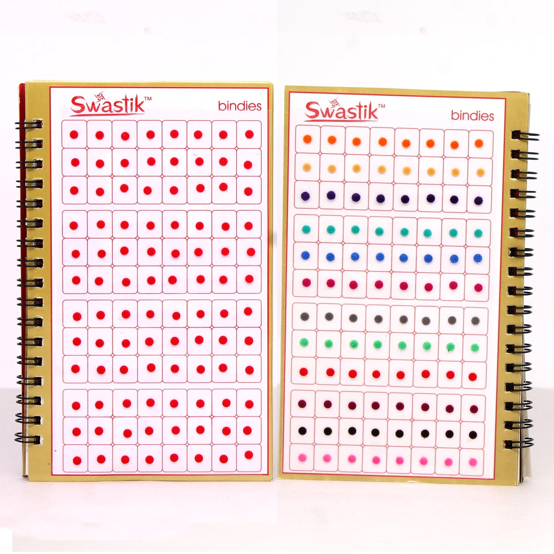Assorted Color Multicolor Velvet Bindi Book For Women & Girls- Total Pieces- 960 (BND142CMB)