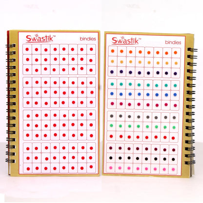 Assorted Color Multicolor Velvet Bindi Book For Women & Girls- Total Pieces- 960 (BND142CMB)
