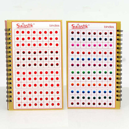 Assorted Color Multicolor Velvet Bindi Book For Women & Girls- Total Pieces- 960 (BND143CMB)