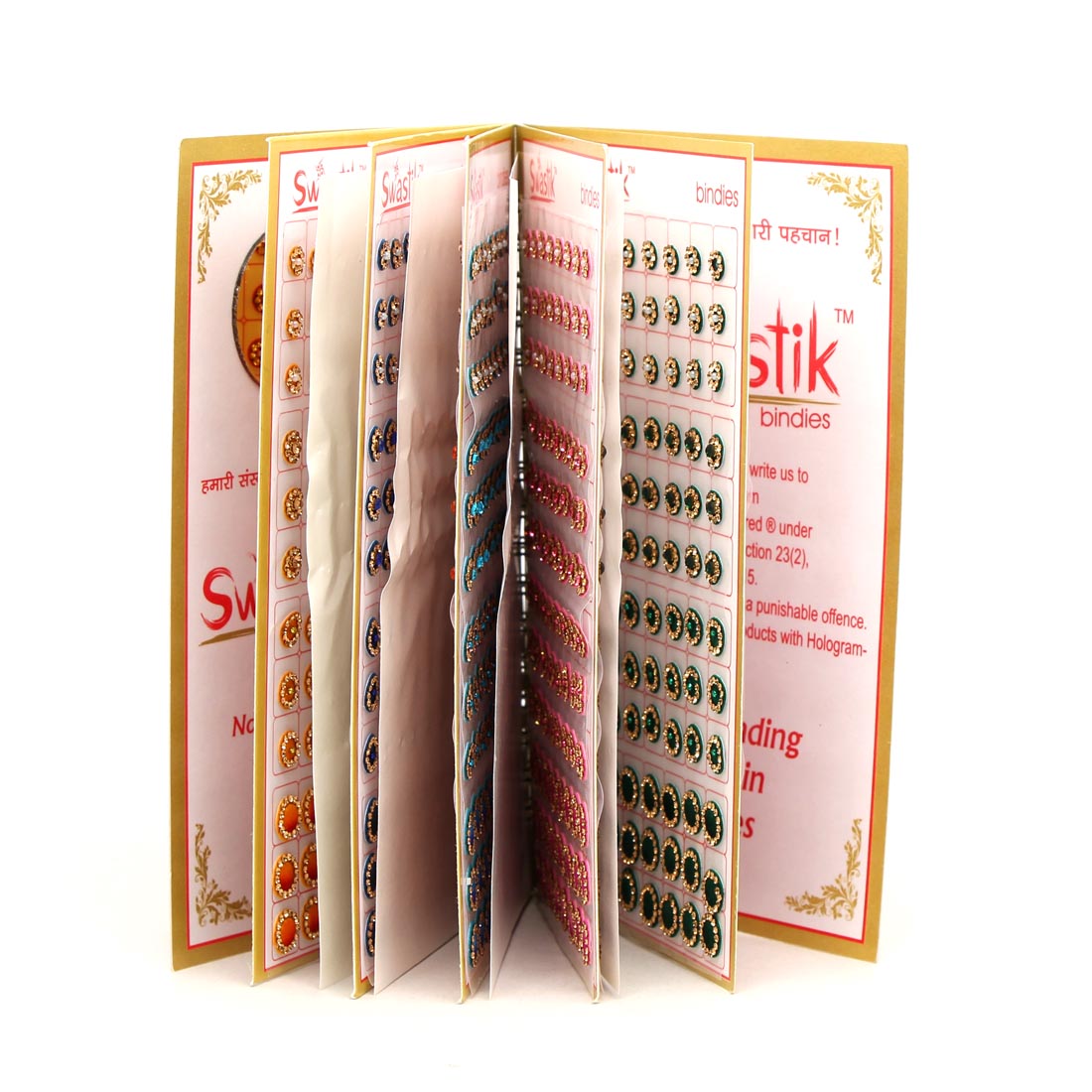 Multicolor Velvet Bindi Book For Women & Girls- Total Pieces- 960 (BND159CMB)