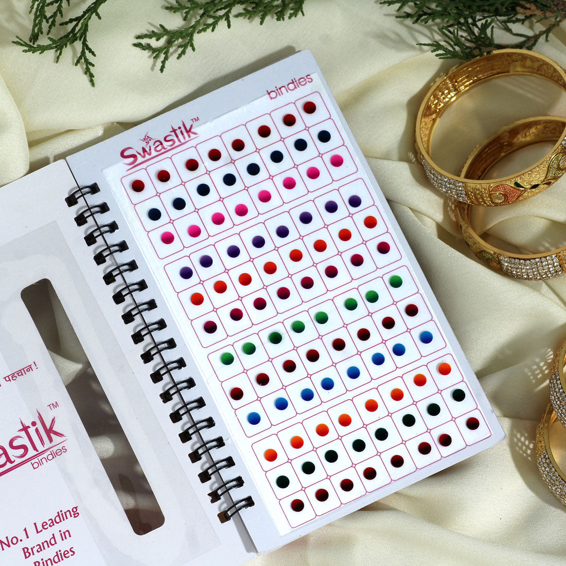 Assorted Color Velvet Bindi Book For Women & Girls- Total Pieces- 960 (BND205CMB)