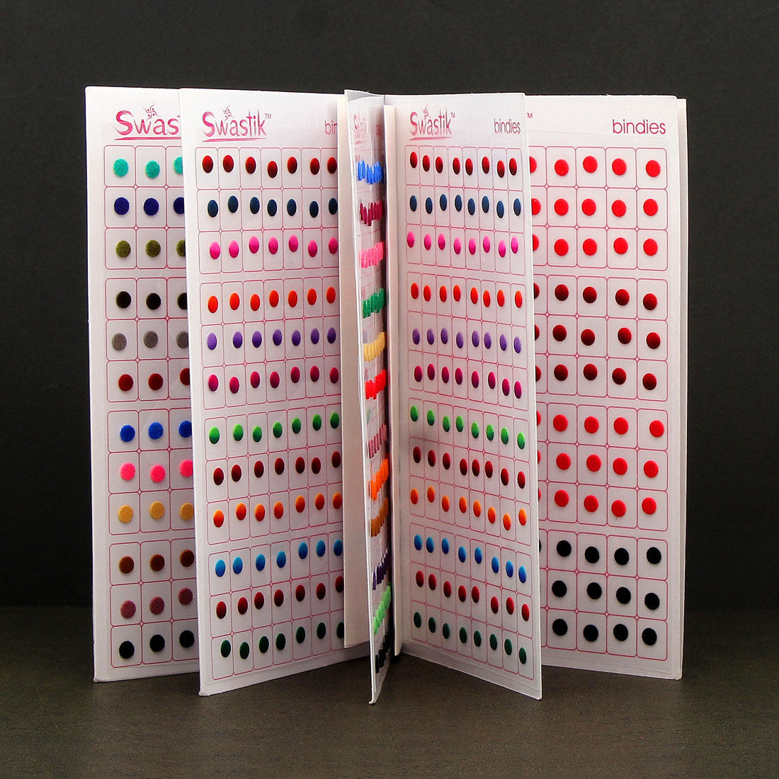 Assorted Color Velvet Bindi Book For Women & Girls- Total Pieces- 960 (BND205CMB)