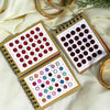 Assorted Color Multicolor Velvet 12 Bindi Booklet For Women & Girls- Total Bindi Count- 1440 (BND213CMB)