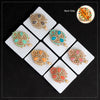 Multi Color Glass Stone Use Burkha Pin & Dupatta / Saree Pin Combo Of 6 Pieces Broches (BRCMB121)