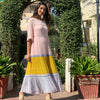 Peach Color Cotton Solid Ethnic Gown (CPD1135PCH-S)