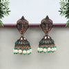 Green Color Copper Earrings (CPE101GRN)