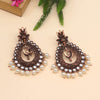 White Color Copper Earrings (CPE102WHT)