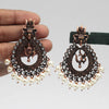 White Color Copper Earrings (CPE102WHT)