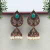 Green Color Copper Earrings (CPE103GRN)