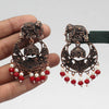 Red Color Copper Earrings (CPE104RED)