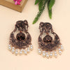 White Color Copper Earrings (CPE104WHT)