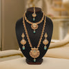 Pista Green Color Premium Copper Necklace Set (CPRN205PGRN)
