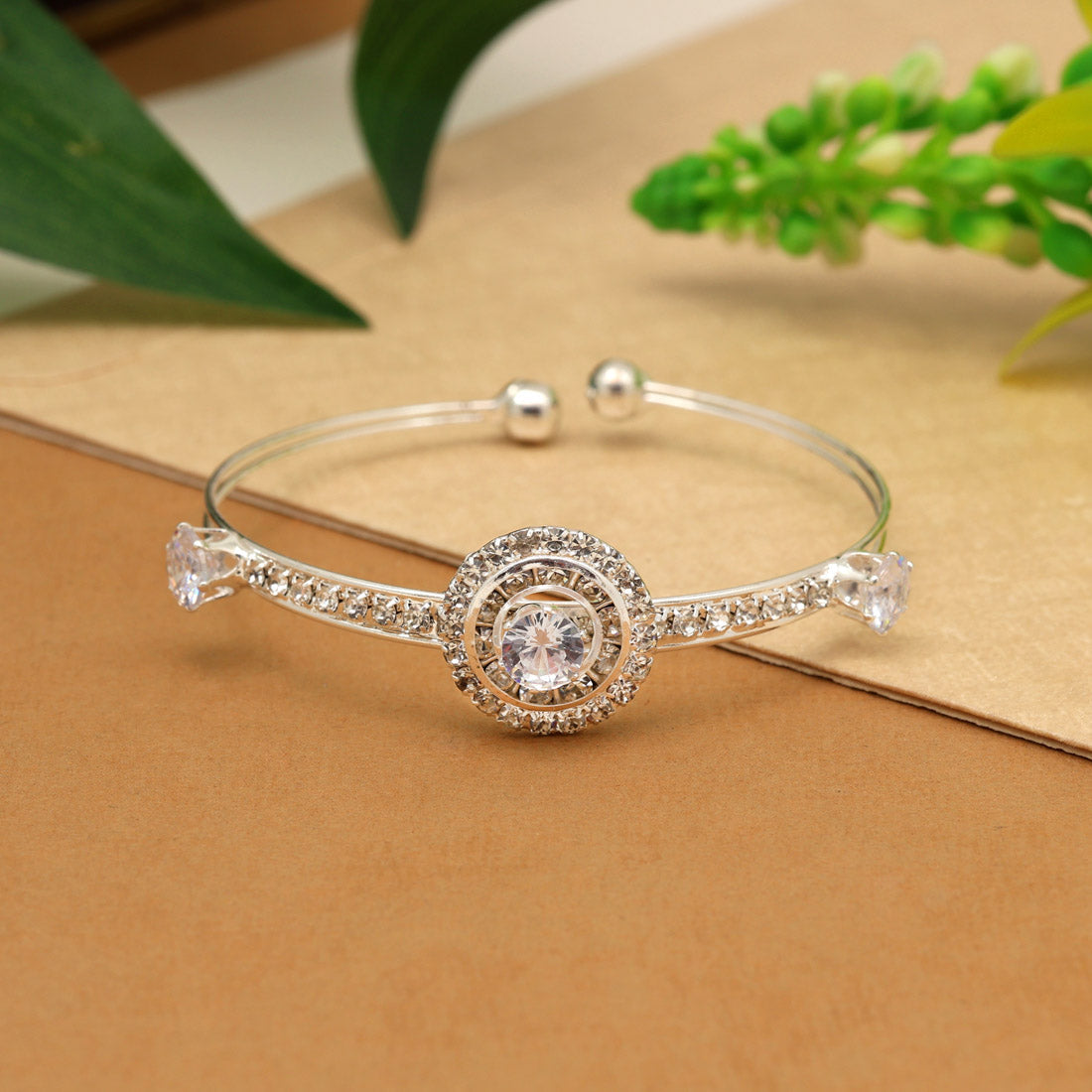 Silver Color Bracelets Combo Of 24 Pieces (CRTB144CMB)