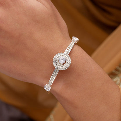 Silver Color Bracelets Combo Of 24 Pieces (CRTB144CMB)