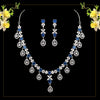 Blue Color American Diamond Necklaces Set (CZN320BLU)
