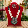 Green Color American Diamond Necklaces Set (CZN329GRN)