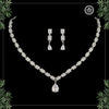 White Color American Diamond Necklaces Set (CZN337WHT)