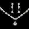 White Color American Diamond Necklaces Set (CZN337WHT)