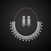 Pink & Pista Green Color American Diamond Necklaces Set (CZN348PNKPGRN)