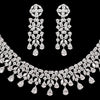White Color American Diamond Necklaces Set (CZN348WHT)
