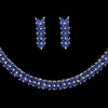 Blue Color American Diamond Necklaces Set  (CZN357BLU)