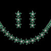 Green Color American Diamond Necklaces Set  (CZN368GRN)